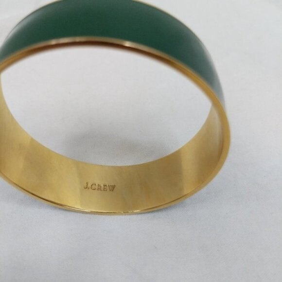 J. Crew Green & Gold Bangle Bracelet - Picture 5 of 5